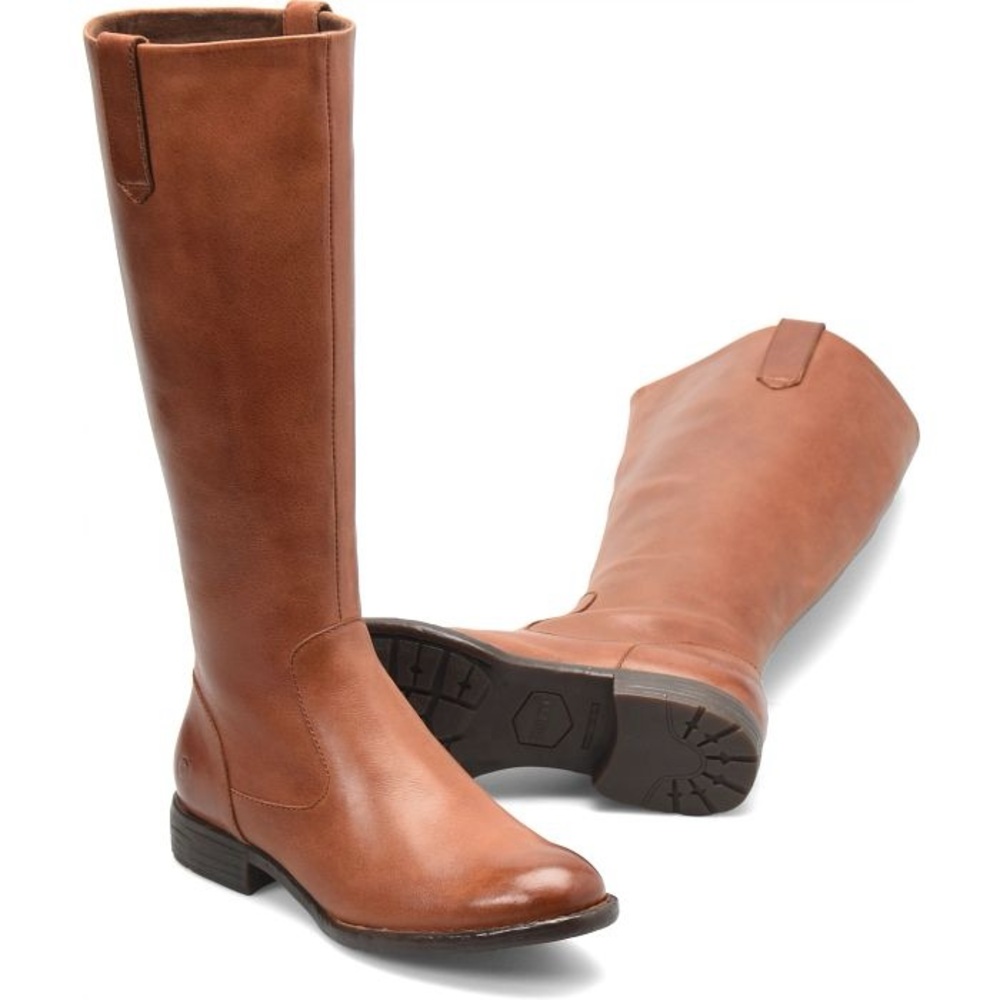 NWT Born Shaunie Extended Calf Boots in Cognac Sz 7. - Picture 2 of 12